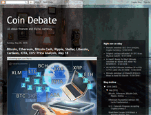 Tablet Screenshot of coindebate.com
